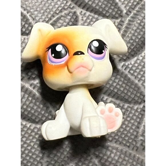 Boxer Puppy Dog #84 Littlest Pet shop 84 Toy Figure Cake Topper‎ LPS Boston - Picture 1 of 11
